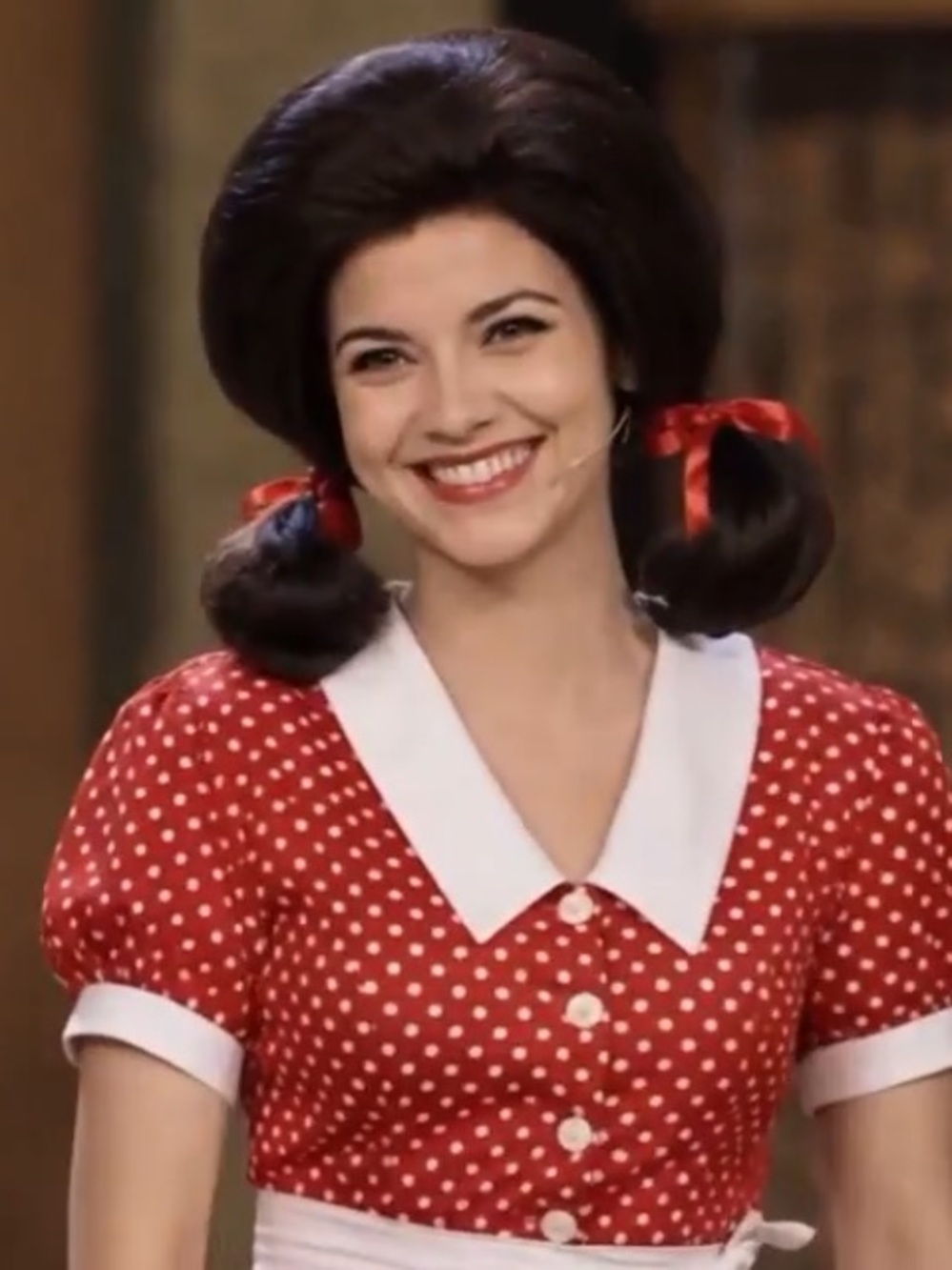 NWT Short Black Costume Wig with Pigtails